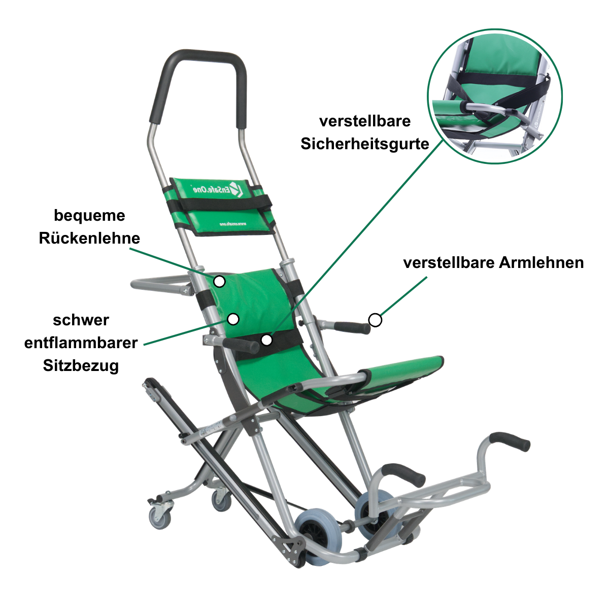 Evakuierungsstuhl Robin 2.0 Premium